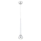 Eurofase Lighting Micro 4" Dimmable Integrated LED Chrome Pendant Light