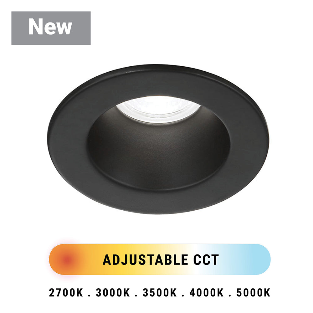 Eurofase Lighting Midway 2" Black High Output Round Integrated LED Fixed Aluminum Recessed Light