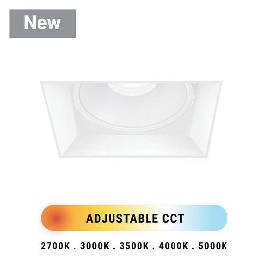 Eurofase Lighting Midway 2" White Trimless Square Integrated LED Fixed Aluminum Recessed Light