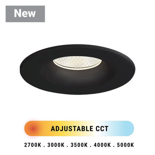 Eurofase Lighting Midway 4" Black Round Fixed Integrated LED Aluminum Recessed Light