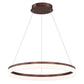 Eurofase Lighting Minuta 32" Large Round Dimmable Integrated LED Aluminum Bronze Chandelier With Frosted Acrylic Shade