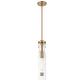 Eurofase Lighting Mistero 21" Dimmable Gold Pendant Light With Clear Glass Shade