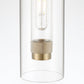 Eurofase Lighting Mistero 21" Dimmable Gold Pendant Light With Clear Glass Shade