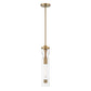 Eurofase Lighting Mistero 21" Dimmable Gold Pendant Light With Clear Glass Shade