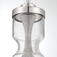 Eurofase Lighting Mistero 21" Dimmable Satin Nickel Pendant Light With Clear Glass Shade