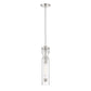 Eurofase Lighting Mistero 21" Dimmable Satin Nickel Pendant Light With Clear Glass Shade