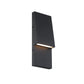 Eurofase Lighting Nanton 14" 1-Light Integrated LED Sand Black Steel Wall Sconce