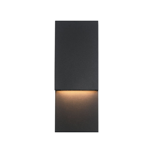 Eurofase Lighting Nanton 14" 1-Light Integrated LED Sand Black Steel Wall Sconce