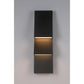 Eurofase Lighting Nanton 19" 2-Light Integrated LED Sand Black Steel Outdoor Wall Sconce