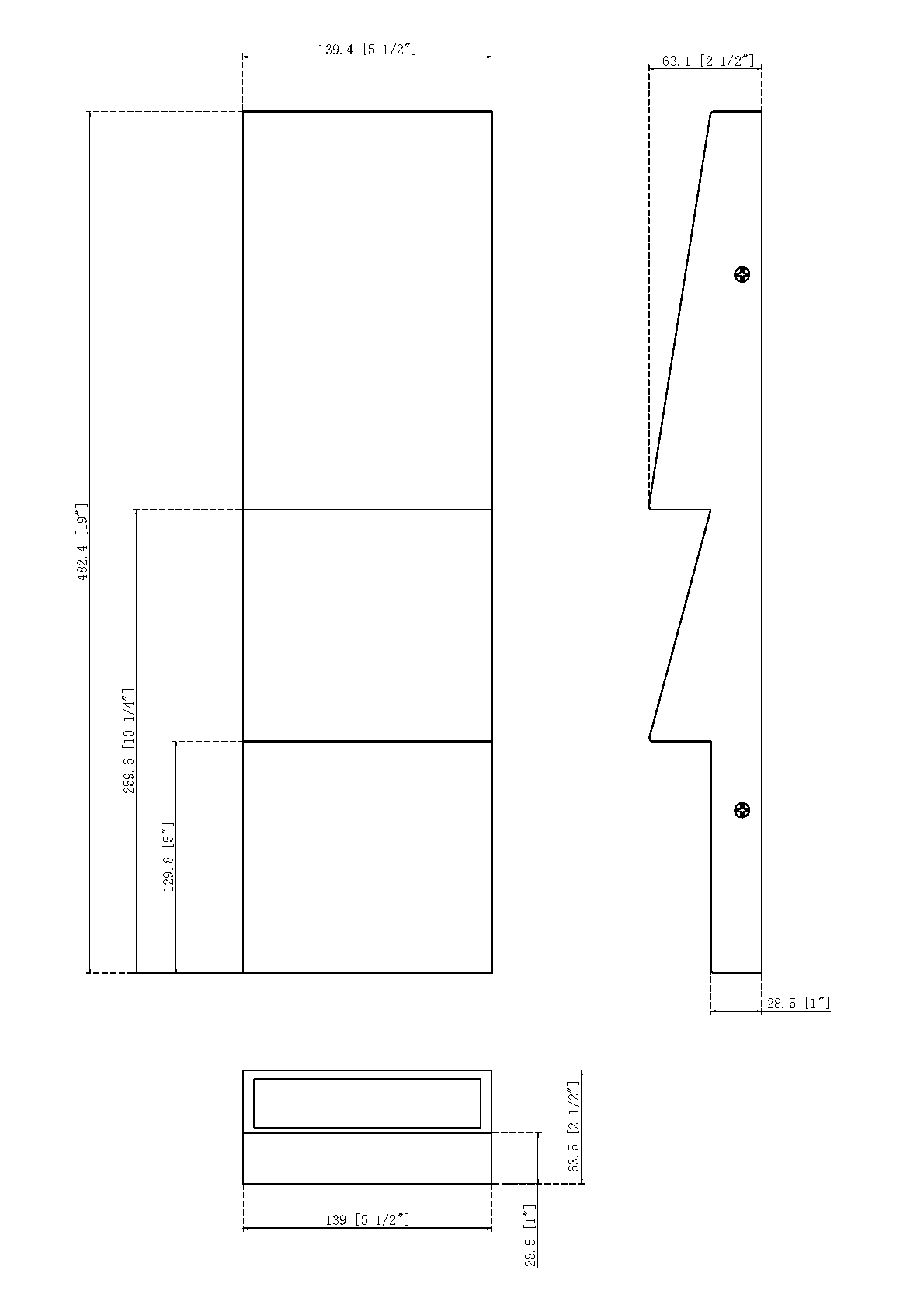 Eurofase Lighting Nanton 19" 2-Light Integrated LED Sand Black Steel Outdoor Wall Sconce