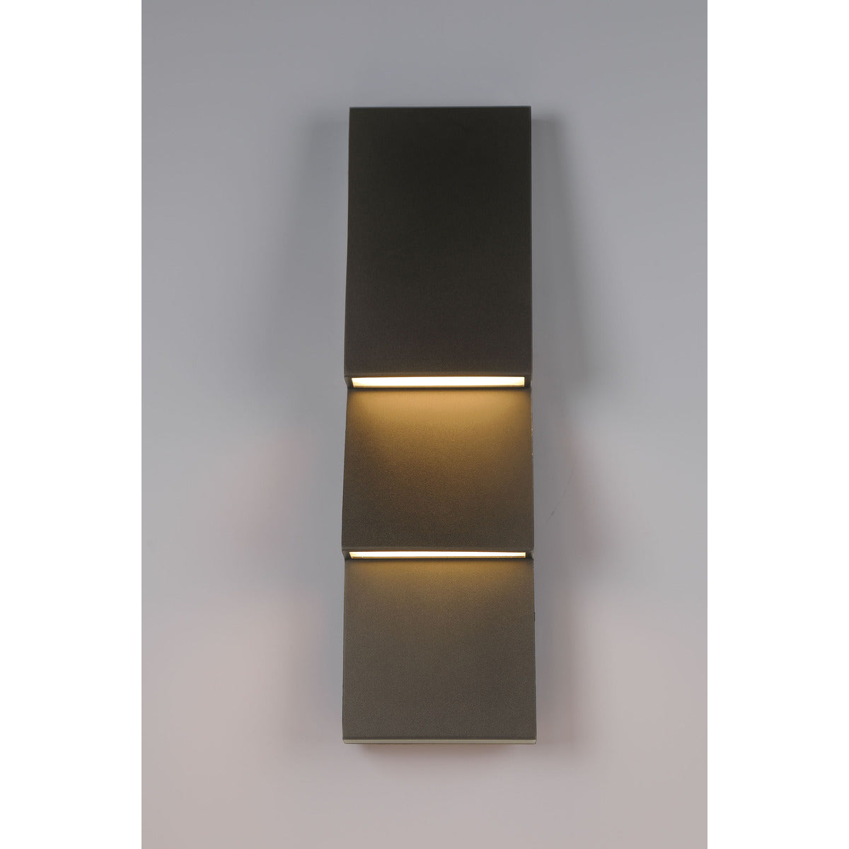 Eurofase Lighting Nanton 19" 2-Light Integrated LED Sand Bronze Steel Outdoor Wall Sconce