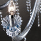 Eurofase Lighting Nava 23" 4-Light Dimmable Halogen Bare Bulb Chrome Chandelier With Blown Glass Bead Accents