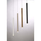 Eurofase Lighting Navada 16" LED Antique Brass Metal Tube Pendant Light