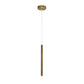 Eurofase Lighting Navada 16" LED Antique Brass Metal Tube Pendant Light