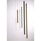 Eurofase Lighting Navada 16" LED White Metal Tube Pendant Light