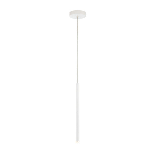 Eurofase Lighting Navada 16" LED White Metal Tube Pendant Light