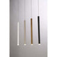 Eurofase Lighting Navada 24" LED Antique Brass Metal Tube Pendant Light