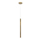 Eurofase Lighting Navada 24" LED Antique Brass Metal Tube Pendant Light
