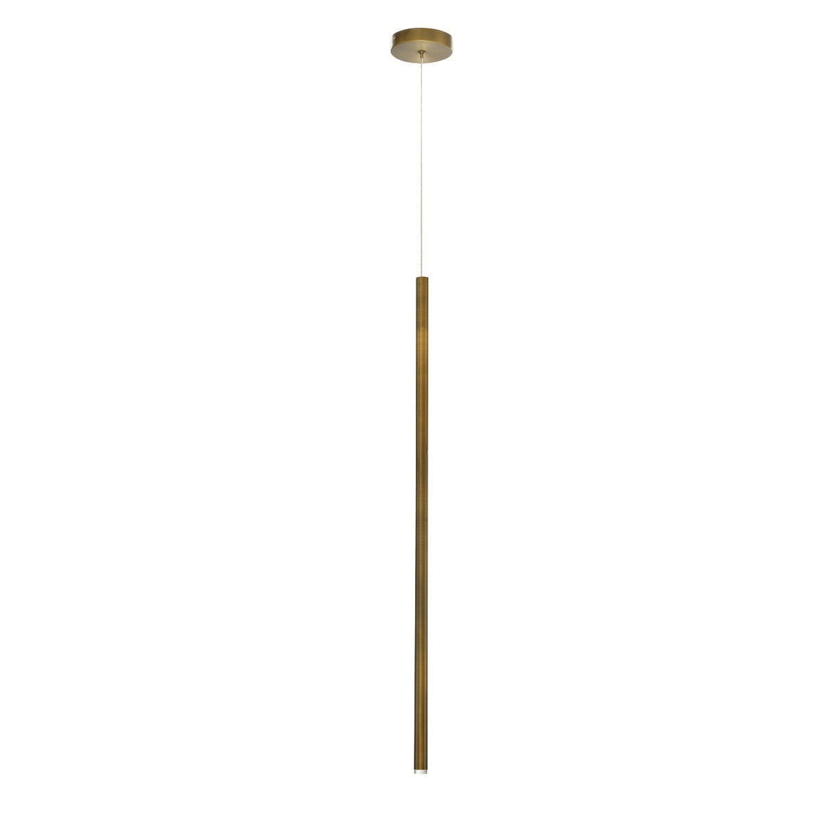 Eurofase Lighting Navada 36" LED Antique Brass Metal Tube Pendant Light