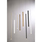 Eurofase Lighting Navada 36" LED Black Metal Tube Pendant Light