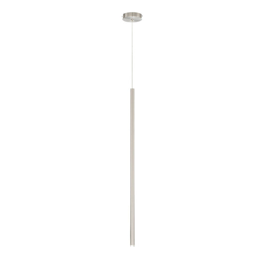 Eurofase Lighting Navada 36" LED Satin Nickel Metal Tube Pendant Light