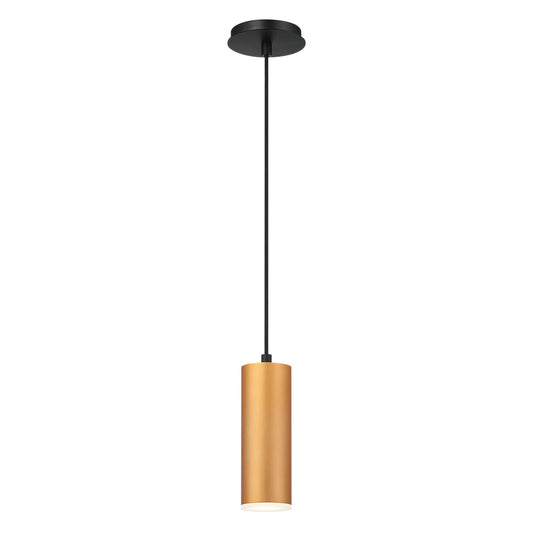 Eurofase Lighting Neptune 3" Integrated LED Gold Metal Tube Pendant Light
