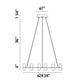 Eurofase Lighting Netto 25" 9-Light Round Dimmable Integrated LED Chrome Metal Chandelier With Clear Acrylic Shades