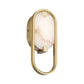 Eurofase Lighting Noga 11" 1-Light Integrated LED Alabaster Shade Gold Steel Wall Sconce