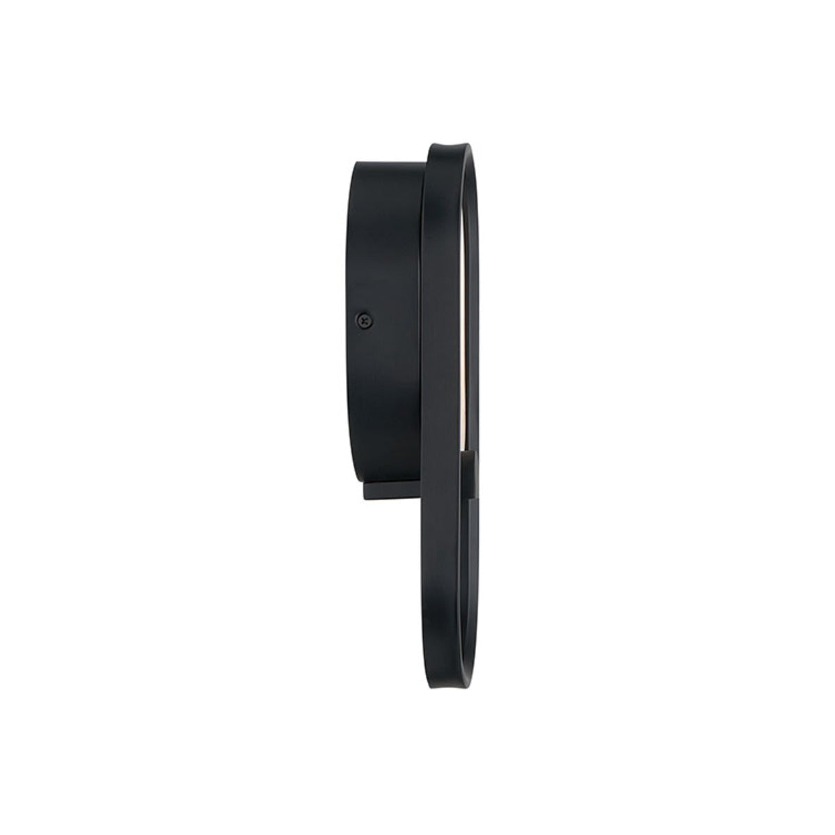Eurofase Lighting Noga 11" 1-Light Integrated LED Alabaster Shade Matte Black Steel Wall Sconce