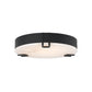 Eurofase Lighting Noga 16" 1-Light Integrated LED Alabaster Shade Matte Black Steel Ceiling Light