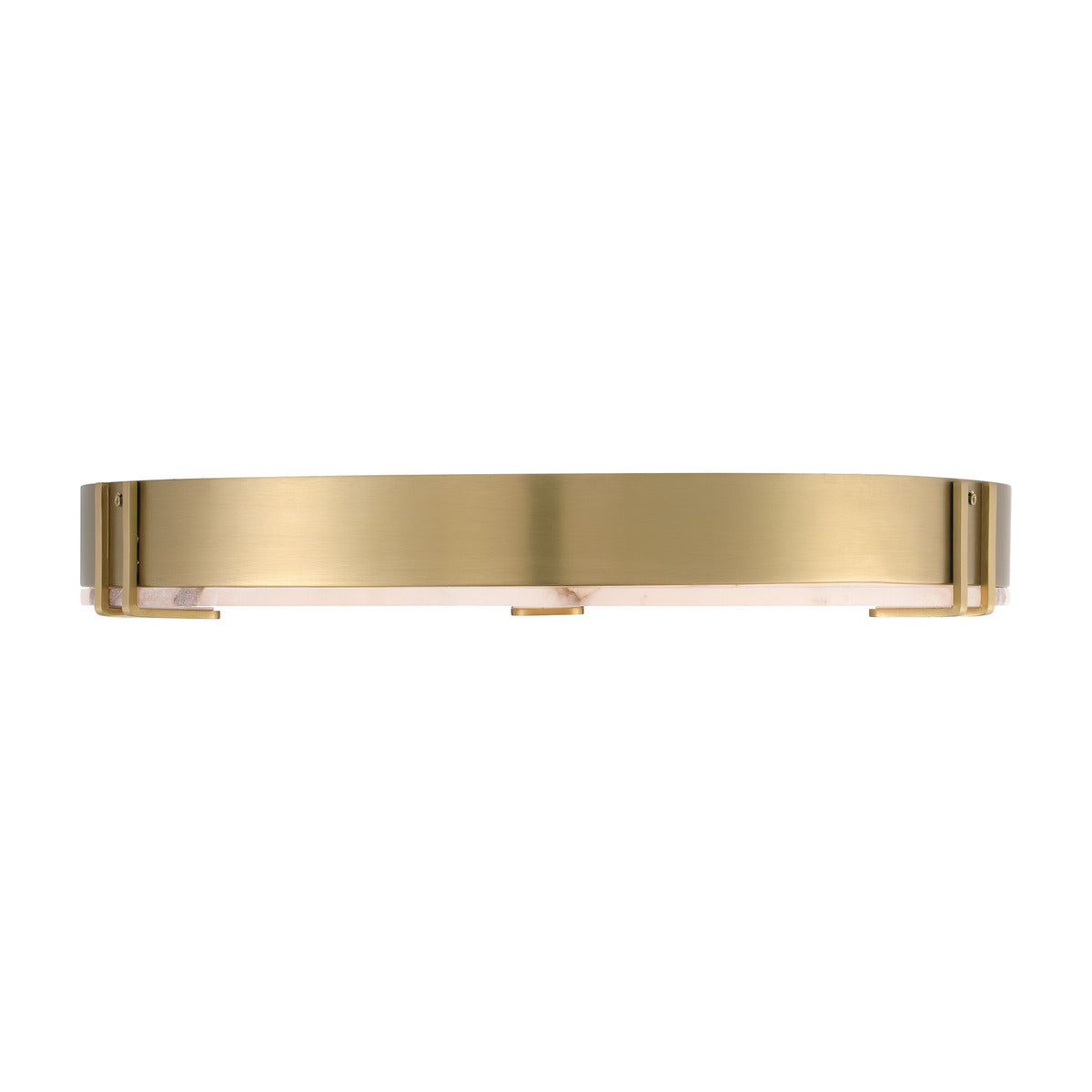Eurofase Lighting Noga 22" 1-Light Integrated LED Alabaster Shade Gold Steel Ceiling Light