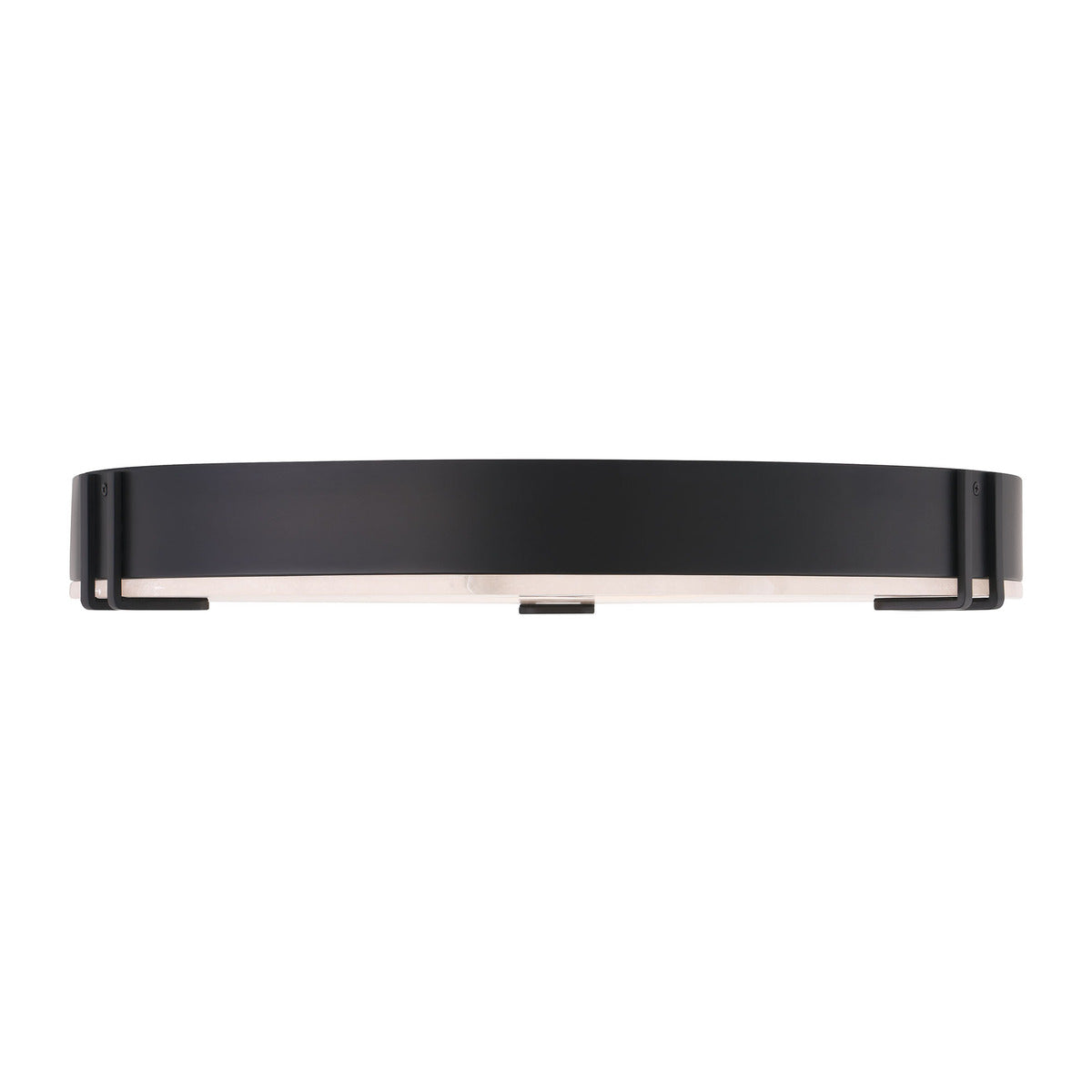 Eurofase Lighting Noga 22" 1-Light Integrated LED Alabaster Shade Matte Black Steel Ceiling Light