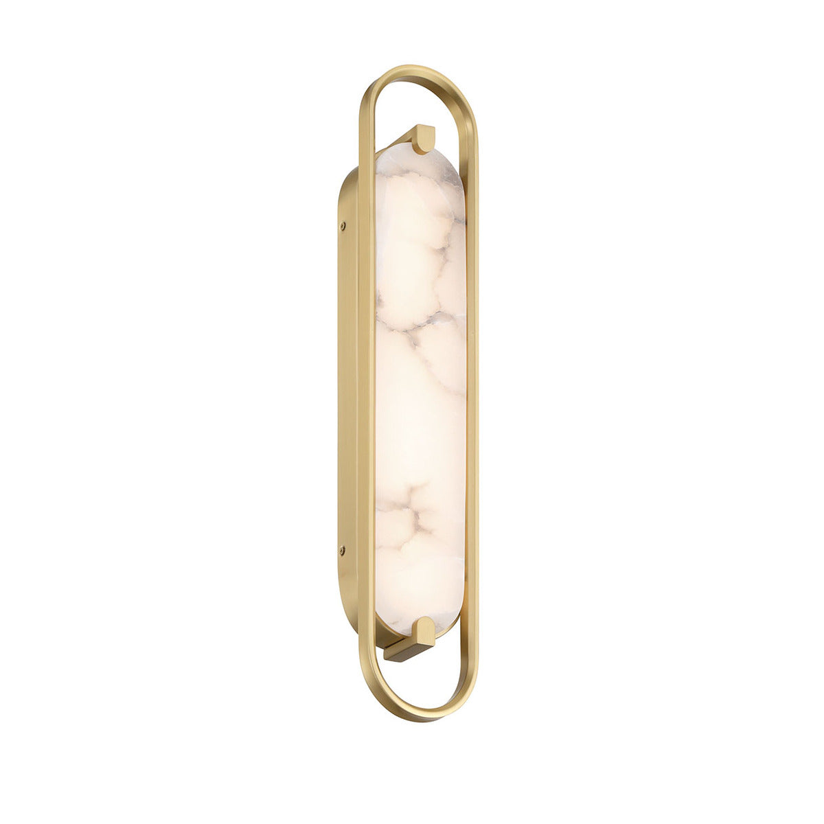 Eurofase Lighting Noga 24" 1-Light Integrated LED Alabaster Shade Gold Steel Wall Sconce