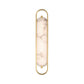 Eurofase Lighting Noga 24" 1-Light Integrated LED Alabaster Shade Gold Steel Wall Sconce