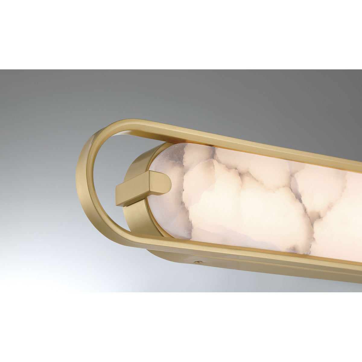 Eurofase Lighting Noga 24" 1-Light Integrated LED Alabaster Shade Gold Steel Wall Sconce