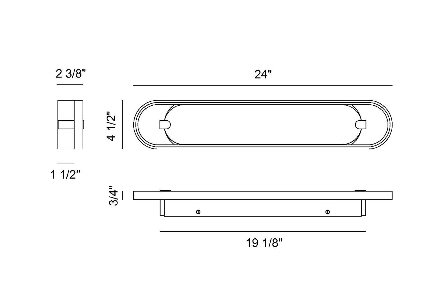 Eurofase Lighting Noga 24" 1-Light Integrated LED Alabaster Shade Matte Black Steel Wall Sconce