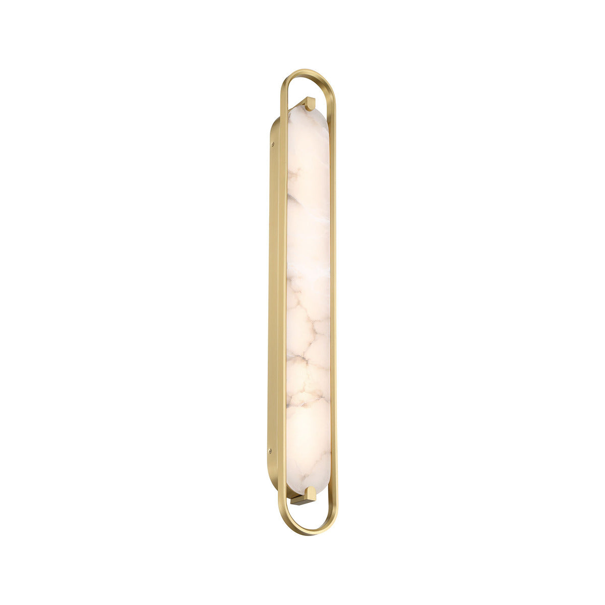 Eurofase Lighting Noga 36" 1-Light Integrated LED Alabaster Shade Gold Steel Wall Sconce