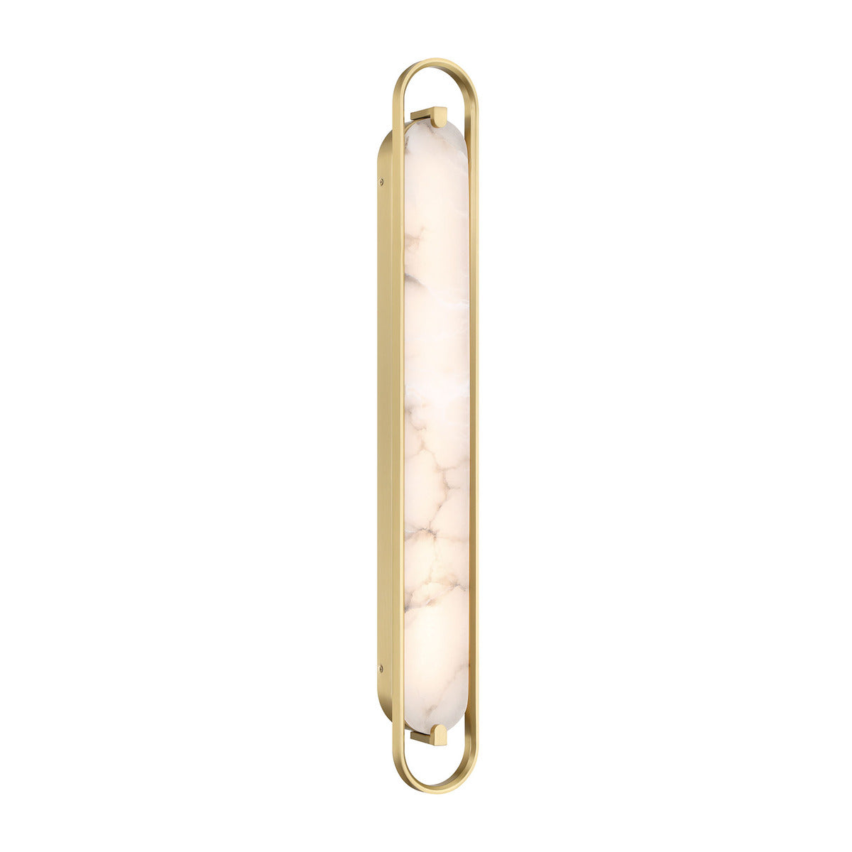 Eurofase Lighting Noga 36" 1-Light Integrated LED Alabaster Shade Gold Steel Wall Sconce