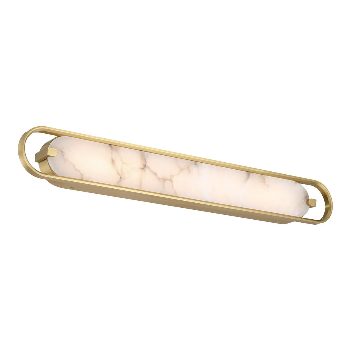 Eurofase Lighting Noga 36" 1-Light Integrated LED Alabaster Shade Gold Steel Wall Sconce