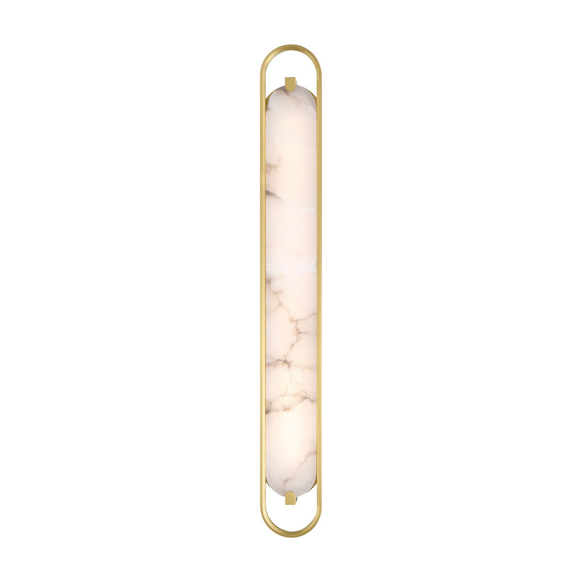Eurofase Lighting Noga 36" 1-Light Integrated LED Alabaster Shade Gold Steel Wall Sconce