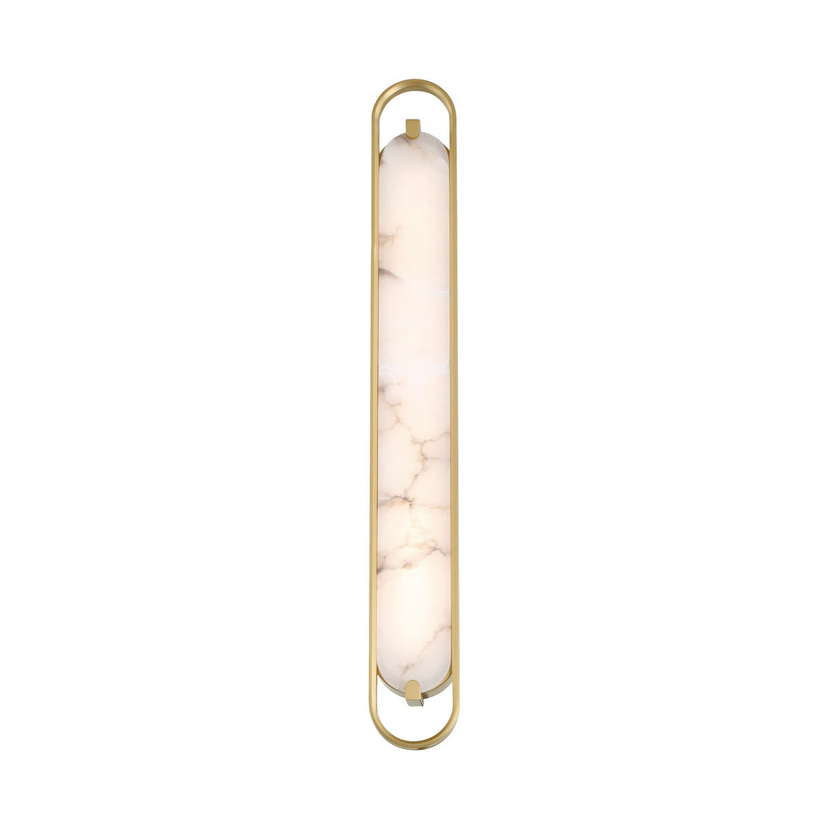 Eurofase Lighting Noga 36" 1-Light Integrated LED Alabaster Shade Gold Steel Wall Sconce