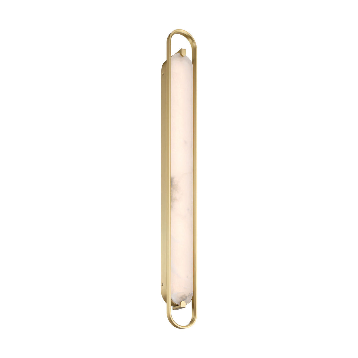 Eurofase Lighting Noga 46" 1-Light Integrated LED Alabaster Shade Gold Steel Wall Sconce