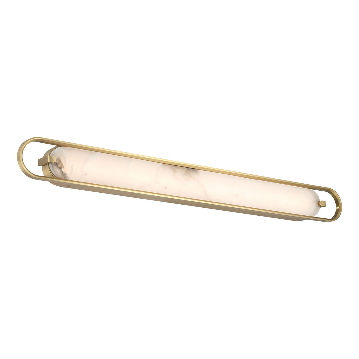 Eurofase Lighting Noga 46" 1-Light Integrated LED Alabaster Shade Gold Steel Wall Sconce