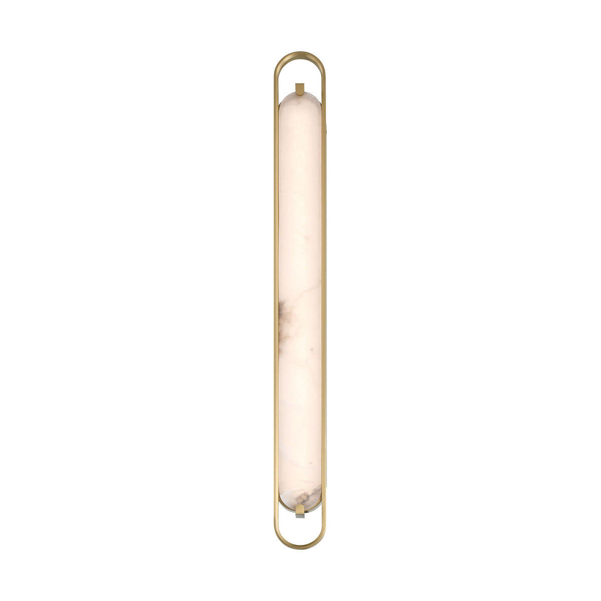 Eurofase Lighting Noga 46" 1-Light Integrated LED Alabaster Shade Gold Steel Wall Sconce