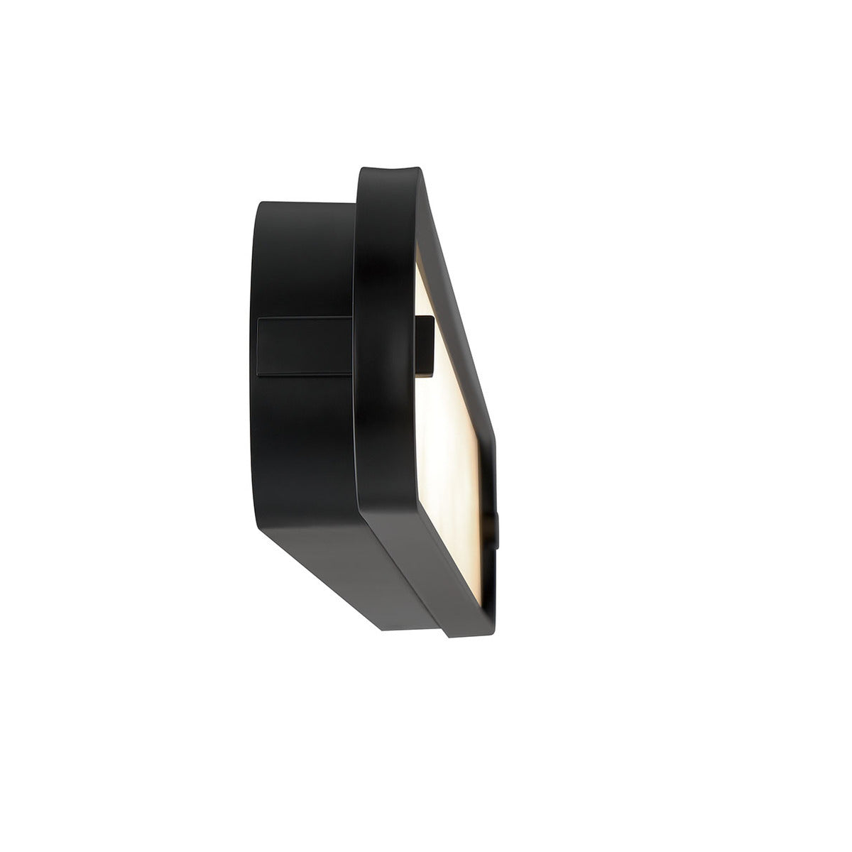 Eurofase Lighting Noga 46" 1-Light Integrated LED Alabaster Shade Matte Black Steel Wall Sconce