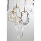 Eurofase Lighting Norah 39" 26-Light Integrated LED Glass Shade Gold Steel Grand Chandelier