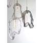 Eurofase Lighting Norah 39" 26-Light Integrated LED Glass Shade Polished Nickel Steel Grand Chandelier