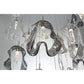 Eurofase Lighting Norah 39" 26-Light Integrated LED Glass Shade Polished Nickel Steel Grand Chandelier