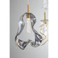 Eurofase Lighting Norah 51" 9-Light Integrated LED Glass Shade Gold Steel Linear Chandelier