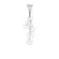 Eurofase Lighting Norway 19" 5-Light Round Dimmable LED Chrome Metal Chandelier With Hand Made Ice Glass Shades